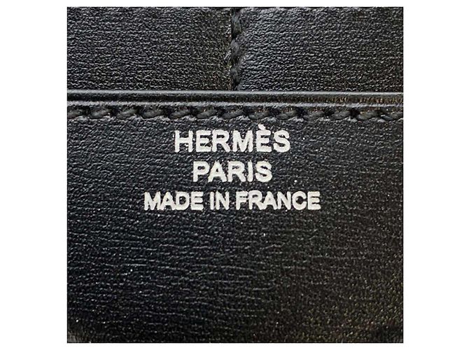Hermès Portafoglio Compatto Constance Hermes Nero - vista 11