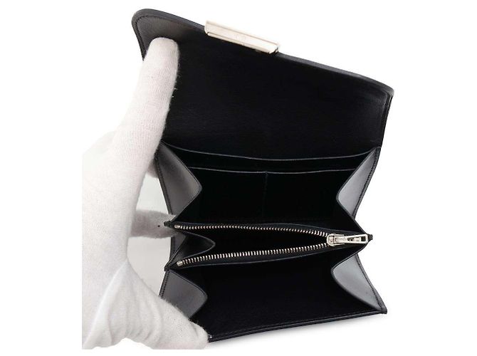 Hermès Portafoglio Compatto Constance Hermes Nero - vista 5