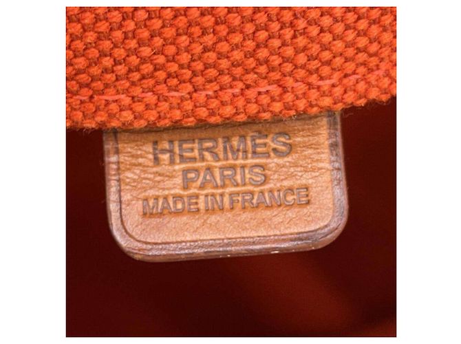 Hermès Hermes Steeple große Tragetasche in Orange - Ansicht 10