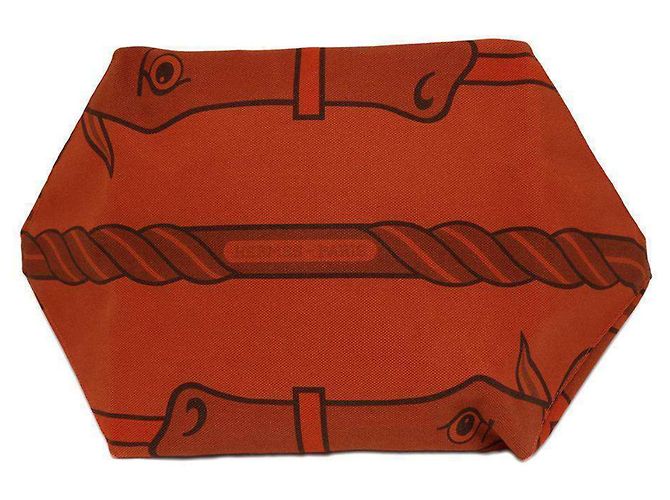 Hermès Hermes Steeple große Tragetasche in Orange - Ansicht 3