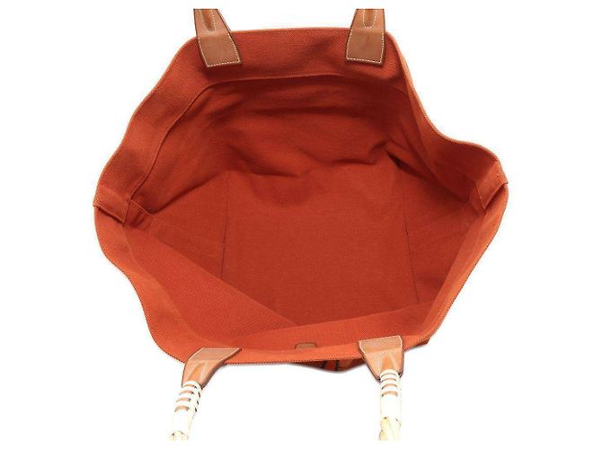 Hermès Hermes Steeple große Tragetasche in Orange - Ansicht 5