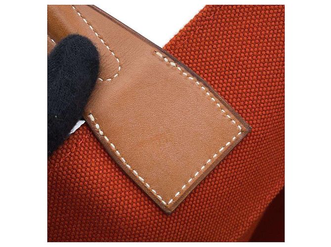 Hermès Hermes Steeple große Tragetasche in Orange - Ansicht 6
