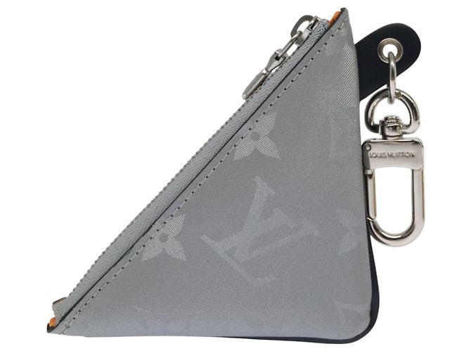 LOUIS VUITTON Monogram satellite Portachiavi Charm Argento MP2217 LV Auth 93701A - vista 2