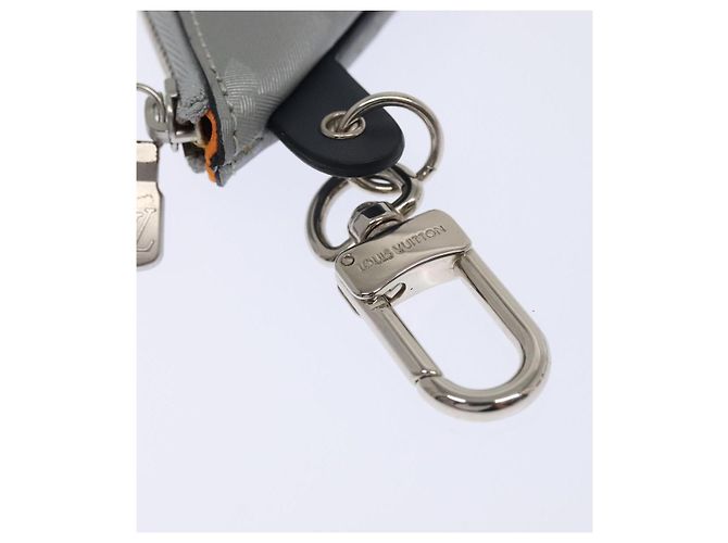 LOUIS VUITTON Monogram satellite Portachiavi Charm Argento MP2217 LV Auth 93701A - vista 7