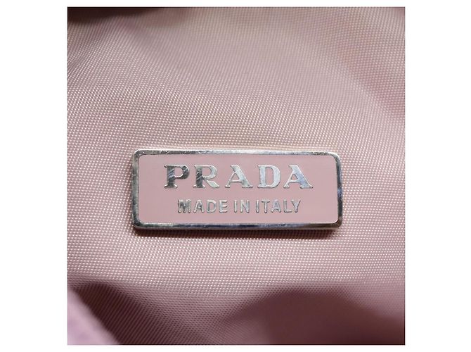 PRADA Mini Borsa a Mano Nylon Rosa Auth bs18406 - vista 16