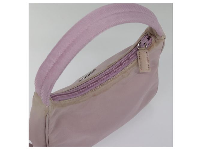 PRADA Mini Borsa a Mano Nylon Rosa Auth bs18406 - vista 6