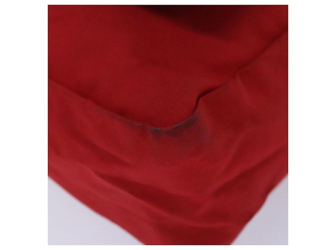 Burberry Borsa a spalla in nylon rosso Auth ti2117 - vista 9