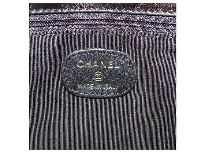 Borsa a spalla CHANEL in pelle bronzo oro CC Auth 93241 D'oro - vista 16