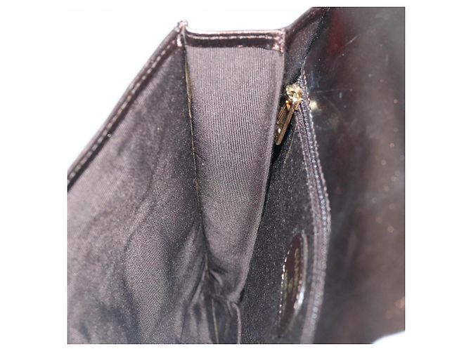 Borsa a spalla CHANEL in pelle bronzo oro CC Auth 93241 D'oro - vista 19