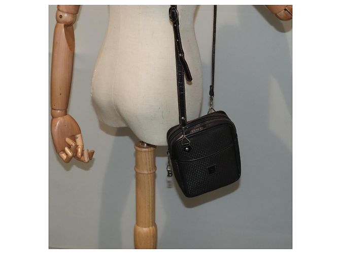 BALLY Borsa a Spalla in Pelle PVC Nera Auth ti2094 Nero - vista 20
