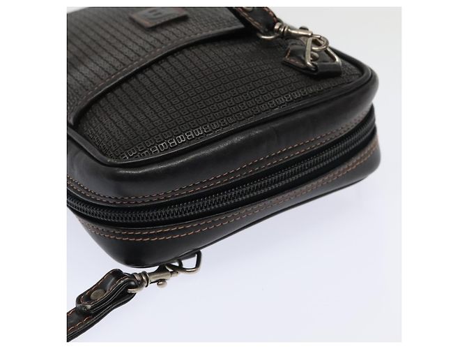 BALLY Borsa a Spalla in Pelle PVC Nera Auth ti2094 Nero - vista 6