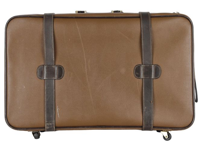 Trussardi Vintage-Ledergepäck Braun - Ansicht 4