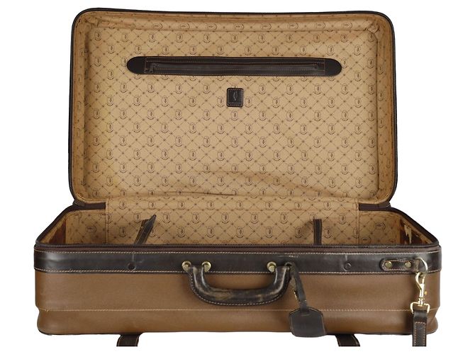 Trussardi Vintage-Ledergepäck Braun - Ansicht 6