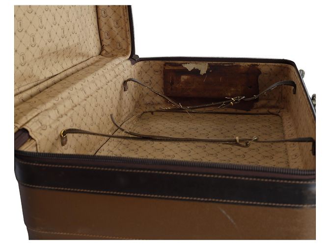 Trussardi Vintage-Ledergepäck Braun - Ansicht 7
