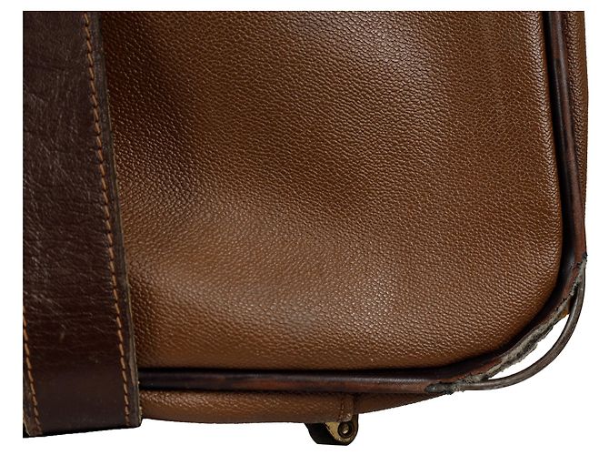 Großes Ledergepäck von Trussardi Braun - Ansicht 11