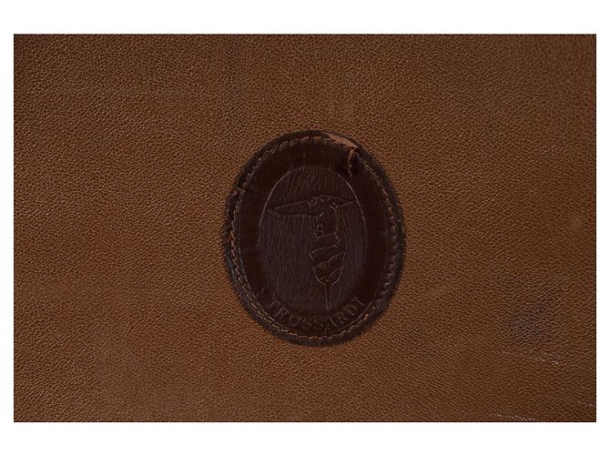 Großes Ledergepäck von Trussardi Braun - Ansicht 13