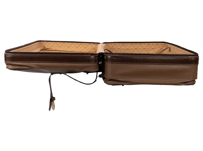 Großes Ledergepäck von Trussardi Braun - Ansicht 4