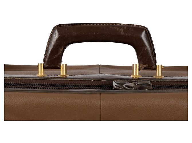 Großes Ledergepäck von Trussardi Braun - Ansicht 6