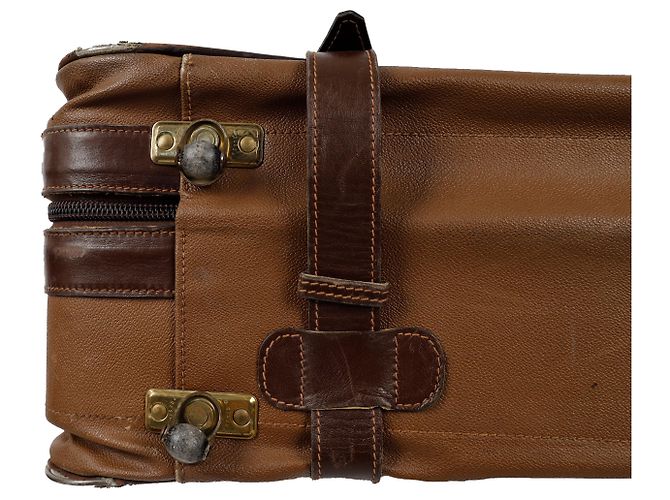 Großes Ledergepäck von Trussardi Braun - Ansicht 8