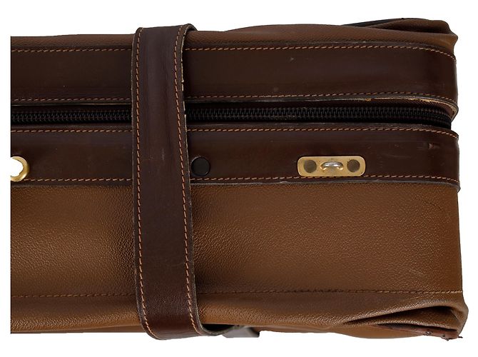 Großes Ledergepäck von Trussardi Braun - Ansicht 9