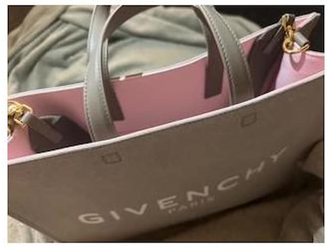 Givenchy G-Tote Tasche medium rosa grau Baumwolle Pink - Ansicht 2