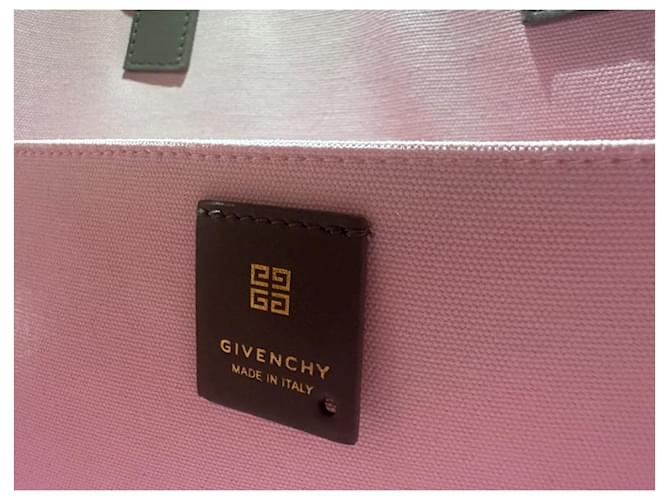 Givenchy G-Tote Tasche medium rosa grau Baumwolle Pink - Ansicht 8