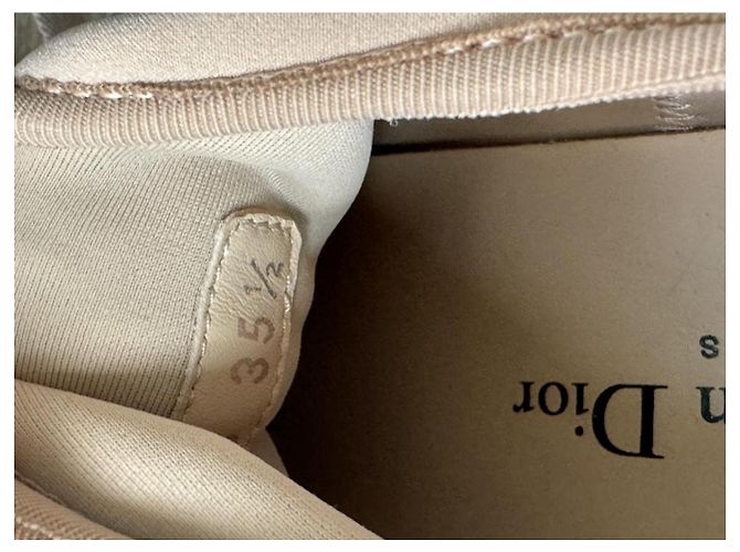 Sneakers Christian Dior D-connect beige - vista 6