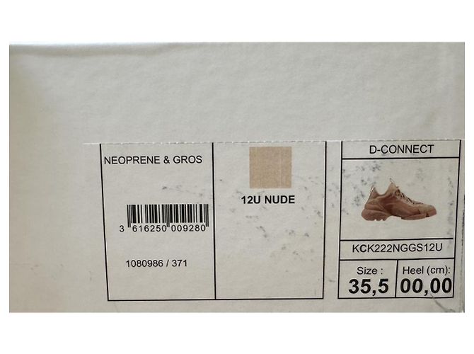 Sneakers Christian Dior D-connect beige - vista 7