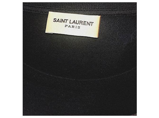 Authentic Saint Laurent 13 SS Hedi Slimane “Bombhead” Tee Black - view 4