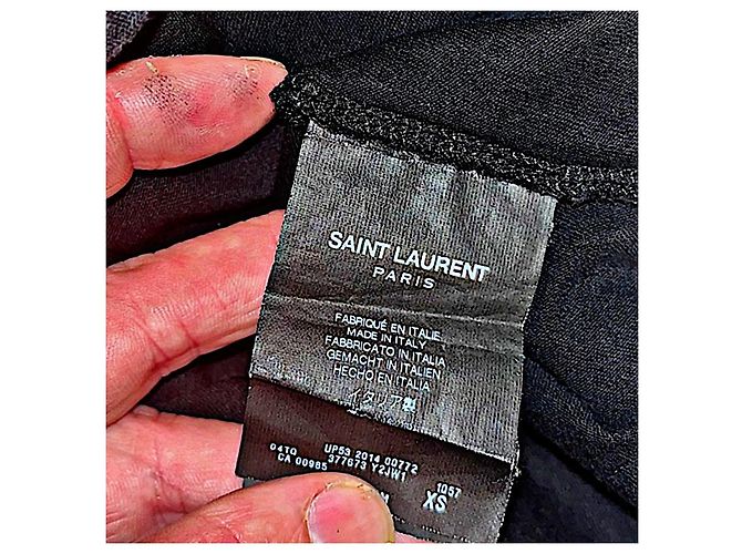 Authentic Saint Laurent 13 SS Hedi Slimane “Bombhead” Tee Black - view 5