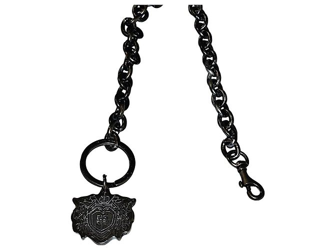Authentic Givenchy Silver Plated 4G Emblem Key Ring Chain Silver hardware - view 2