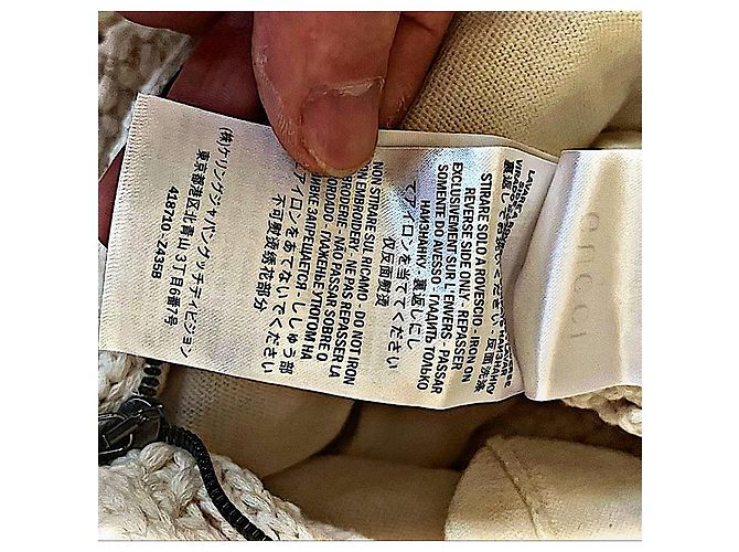 Botines cortos de algodón raro con acento de web Gucci 23 SS auténticos Blanco - vista 10