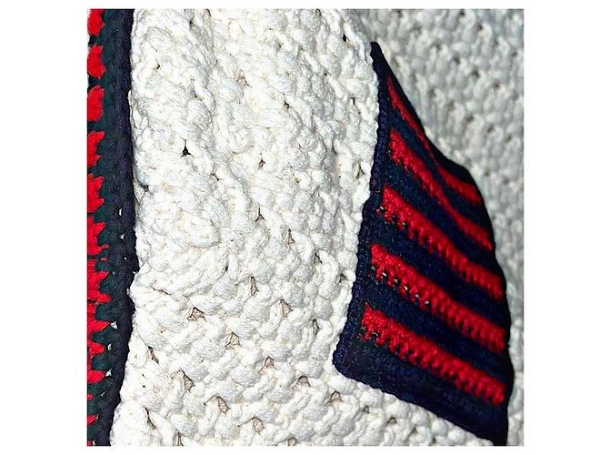 Botines cortos de algodón raro con acento de web Gucci 23 SS auténticos Blanco - vista 7