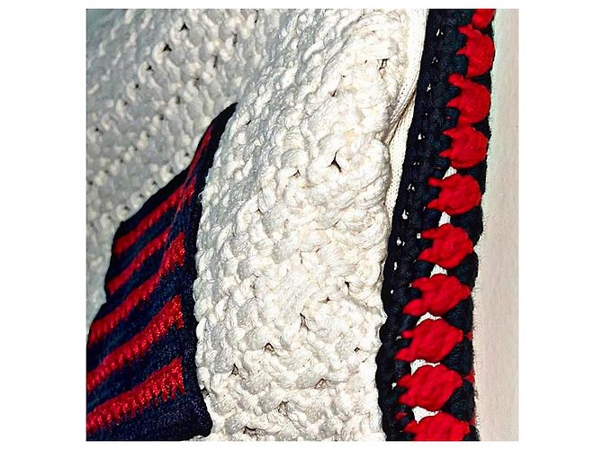Botines cortos de algodón raro con acento de web Gucci 23 SS auténticos Blanco - vista 8