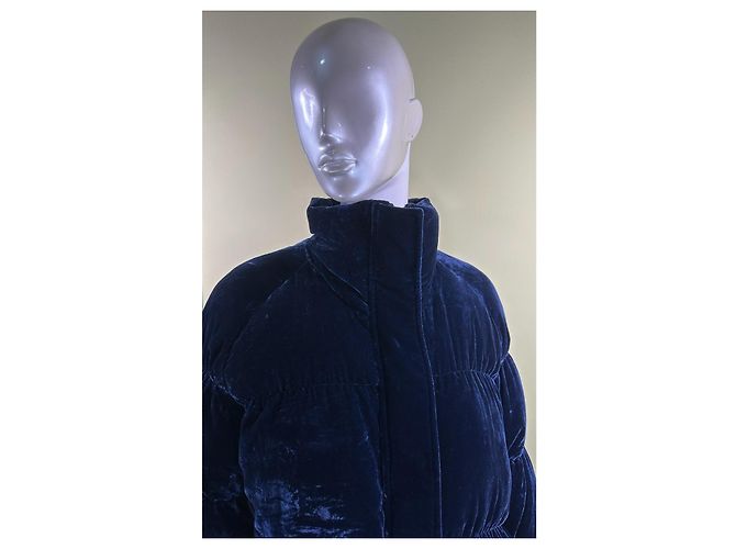 Autre Marque Rabens Saloner Abbelin Samtjacke Blau - Ansicht 3