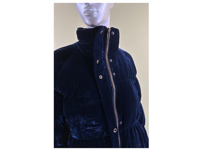 Autre Marque Rabens Saloner Abbelin Samtjacke Blau - Ansicht 4