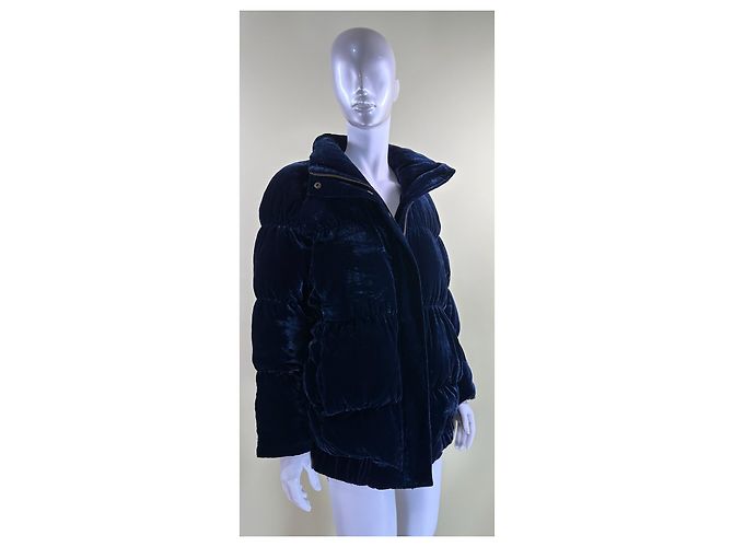 Autre Marque Rabens Saloner Abbelin Samtjacke Blau - Ansicht 5