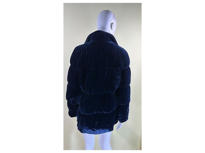 Autre Marque Rabens Saloner Abbelin Samtjacke Blau - Ansicht 6
