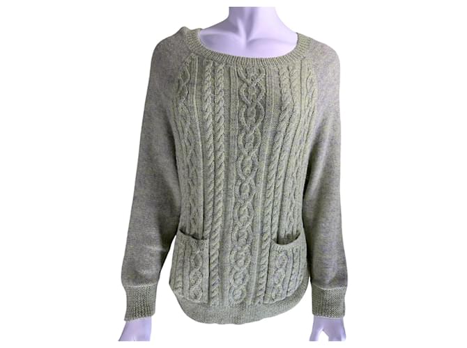 Baum und Pferdgarten Alpaka Pullover Grün - Ansicht 2