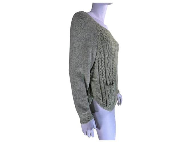 Baum und Pferdgarten Alpaka Pullover Grün - Ansicht 3