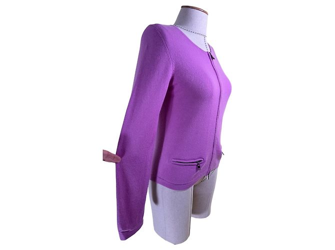 Strenesse Kaschmir Cardigan Lila - Ansicht 2