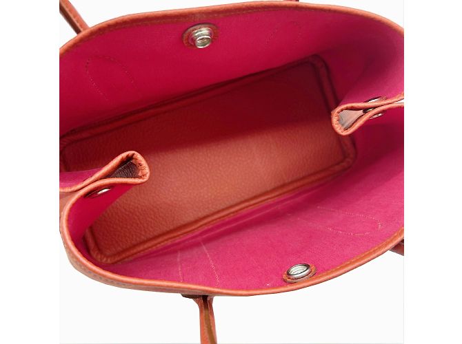 Hermès Borsa Tote TPM Hermes Garden Rosso - vista 11
