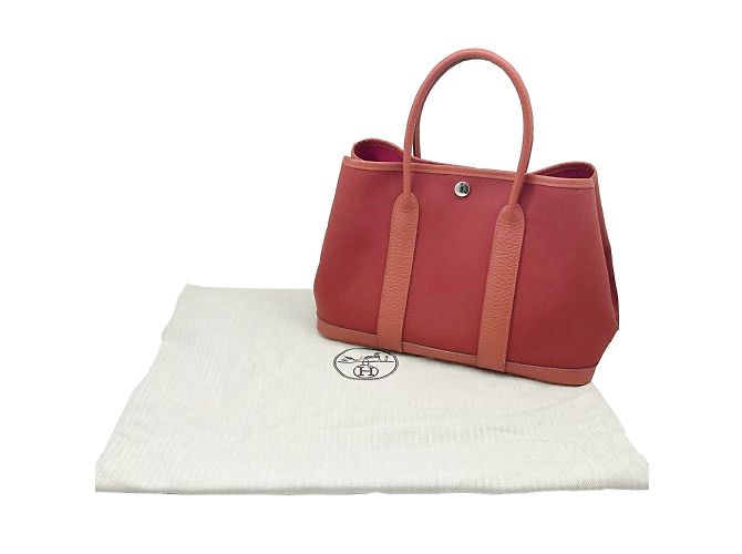 Hermès Borsa Tote TPM Hermes Garden Rosso - vista 13