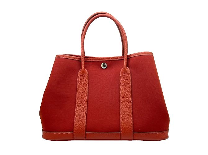 Hermès Borsa Tote TPM Hermes Garden Rosso - vista 2