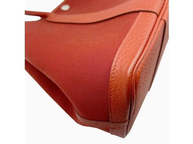 Hermès Borsa Tote TPM Hermes Garden Rosso - vista 4