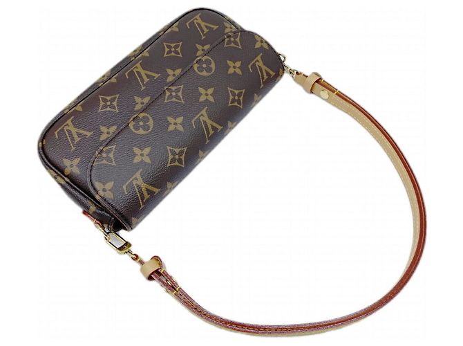 Ivy Louis Vuitton Monogram Brieftasche mit Kette Braun - Ansicht 4