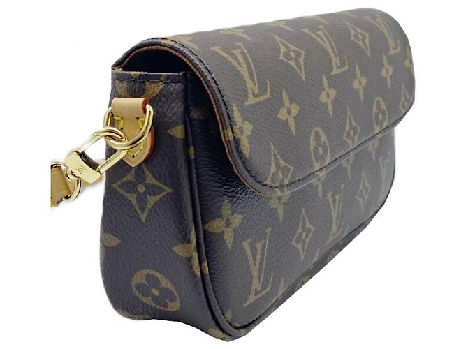 Ivy Louis Vuitton Monogram Brieftasche mit Kette Braun - Ansicht 5