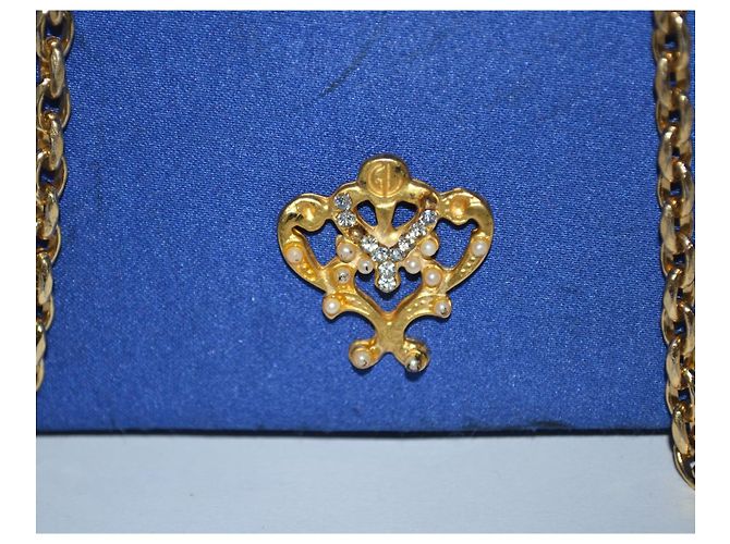Mini Borsa Guy Laroche Blu in Tessuto con Emblema Oro - vista 4