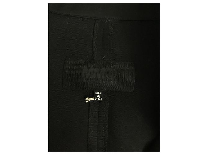 Mm6 Kleid aus schwarzer Wolle - Ansicht 5