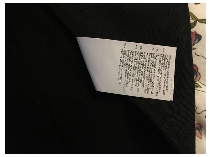 Mm6 Kleid aus schwarzer Wolle - Ansicht 7